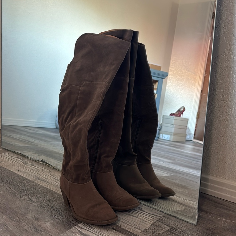 Tall over the knee boots